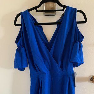 Zara Blue Romper with Sleeves